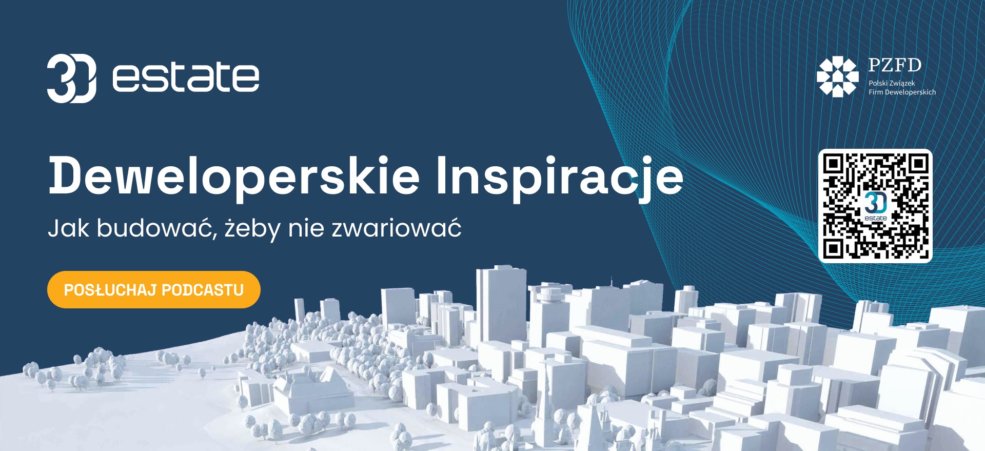 Developer Inspirations - Promotional Banner of the 3D Estate Podcast