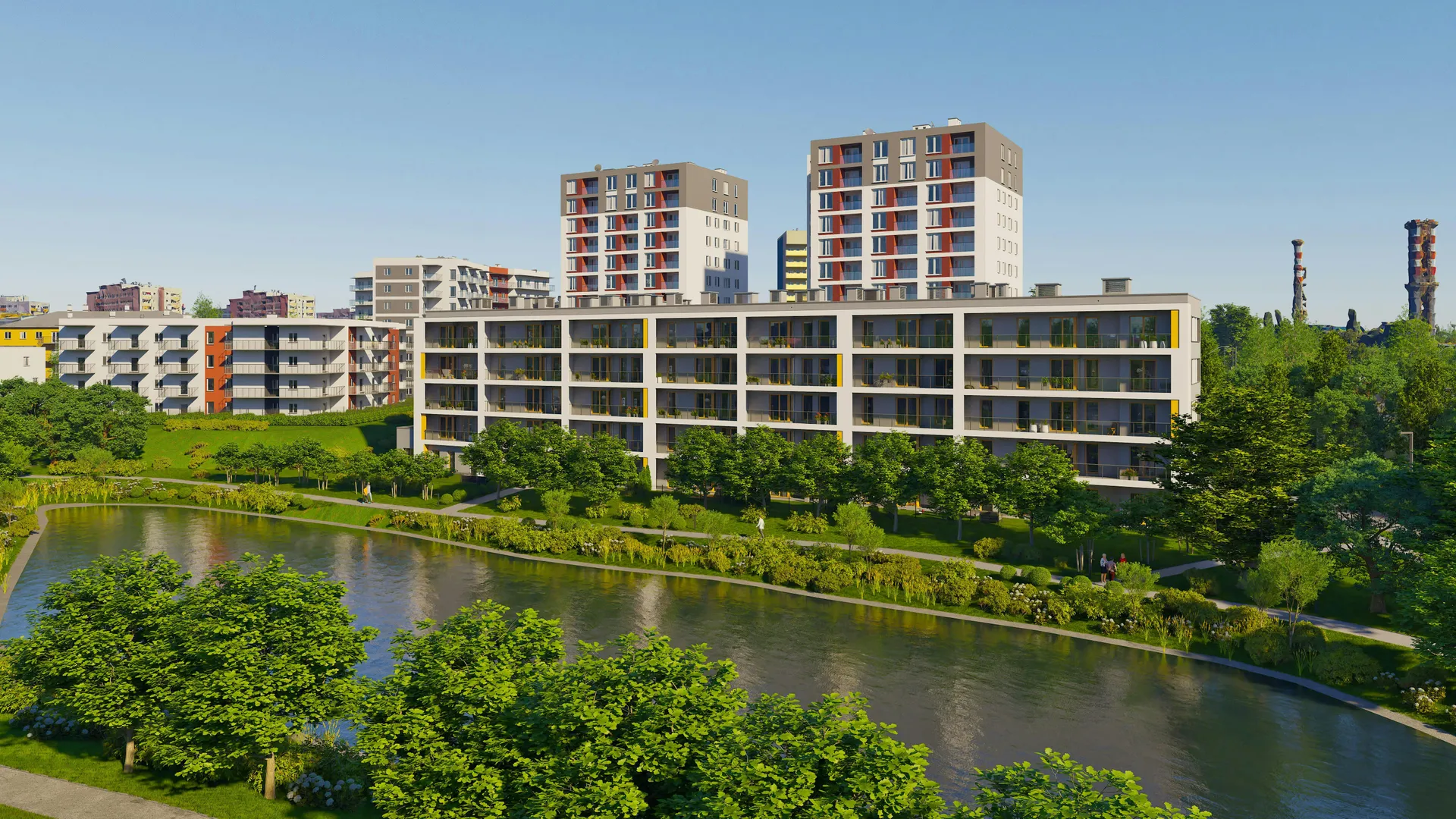 Vista exterior del edificio residencial ROBYG