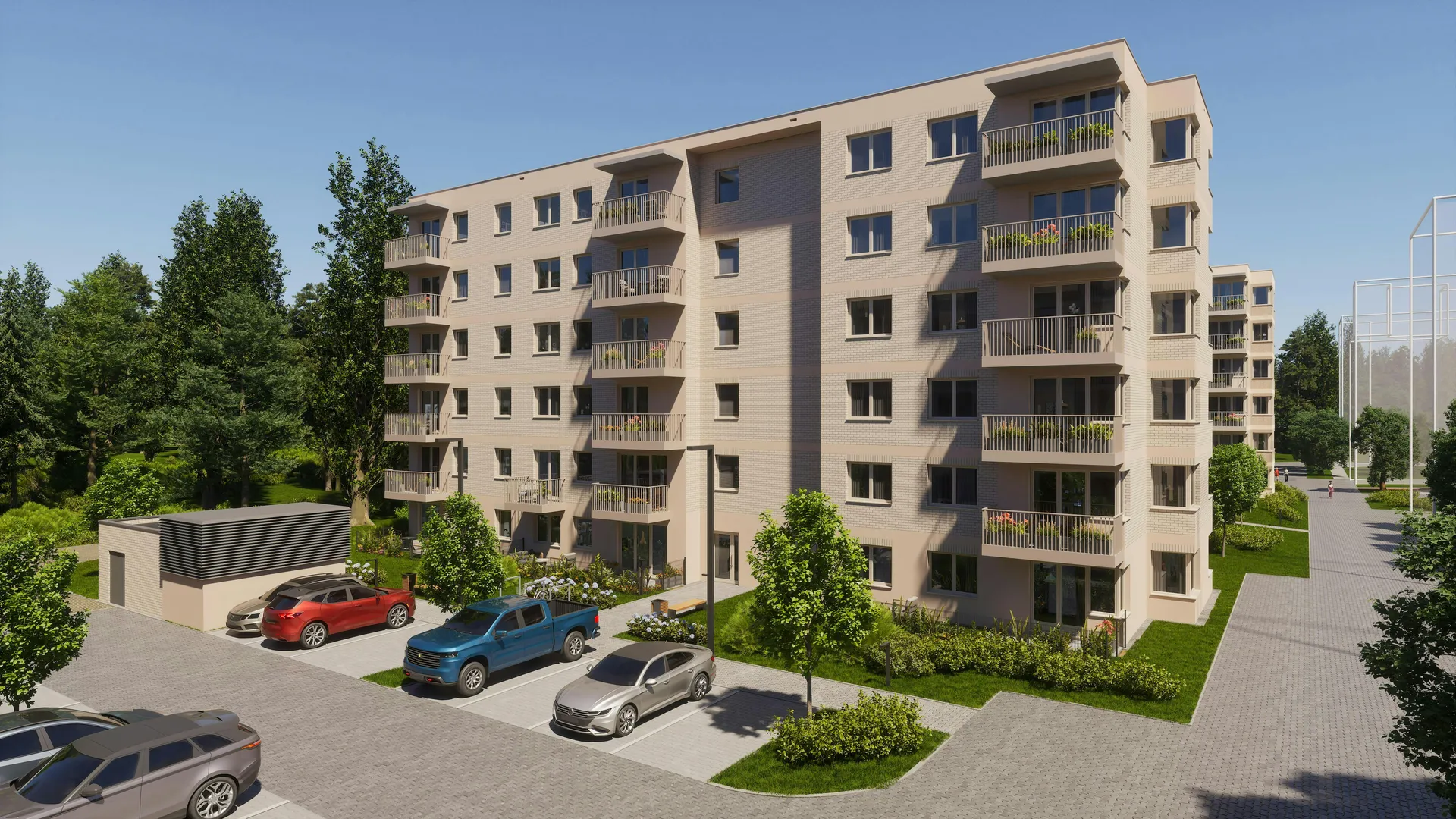 Fachada del edificio ROBYG en 3D