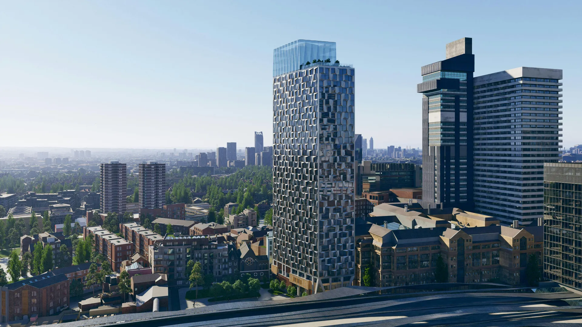 Maqueta digital 3D del edificio Chapter London Bridge