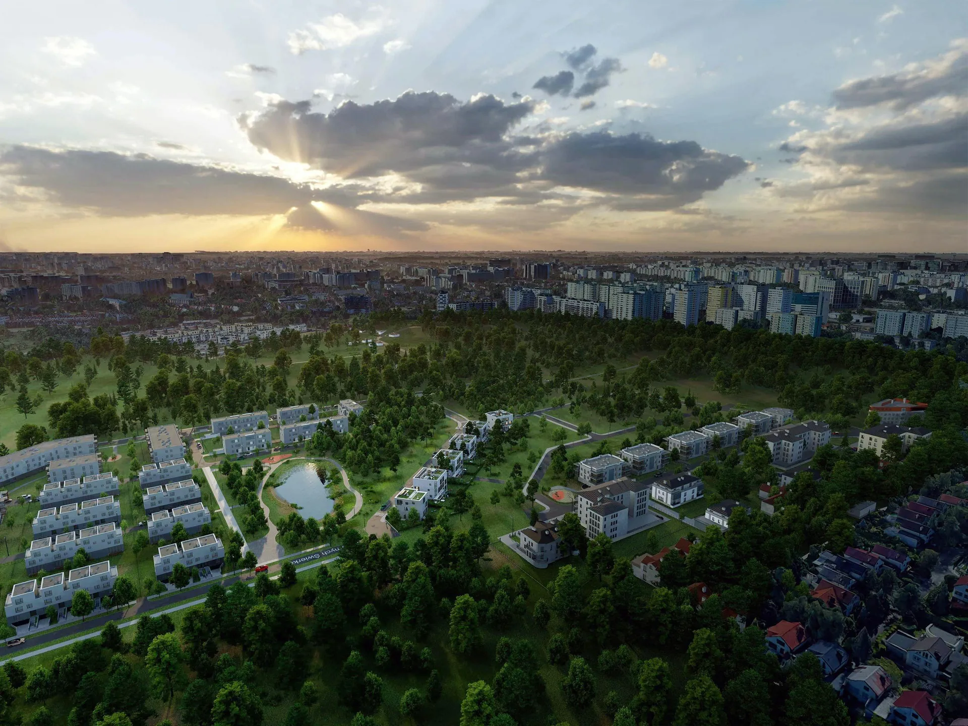 entorno urbano del proyecto inmobiliario en plataforma digital