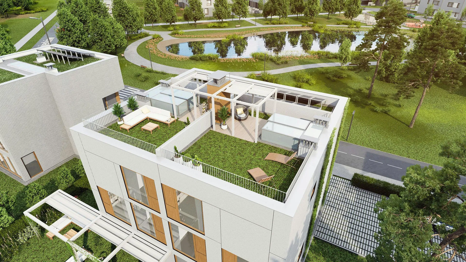 Modelo 3D del residencial Nova Królikarnia