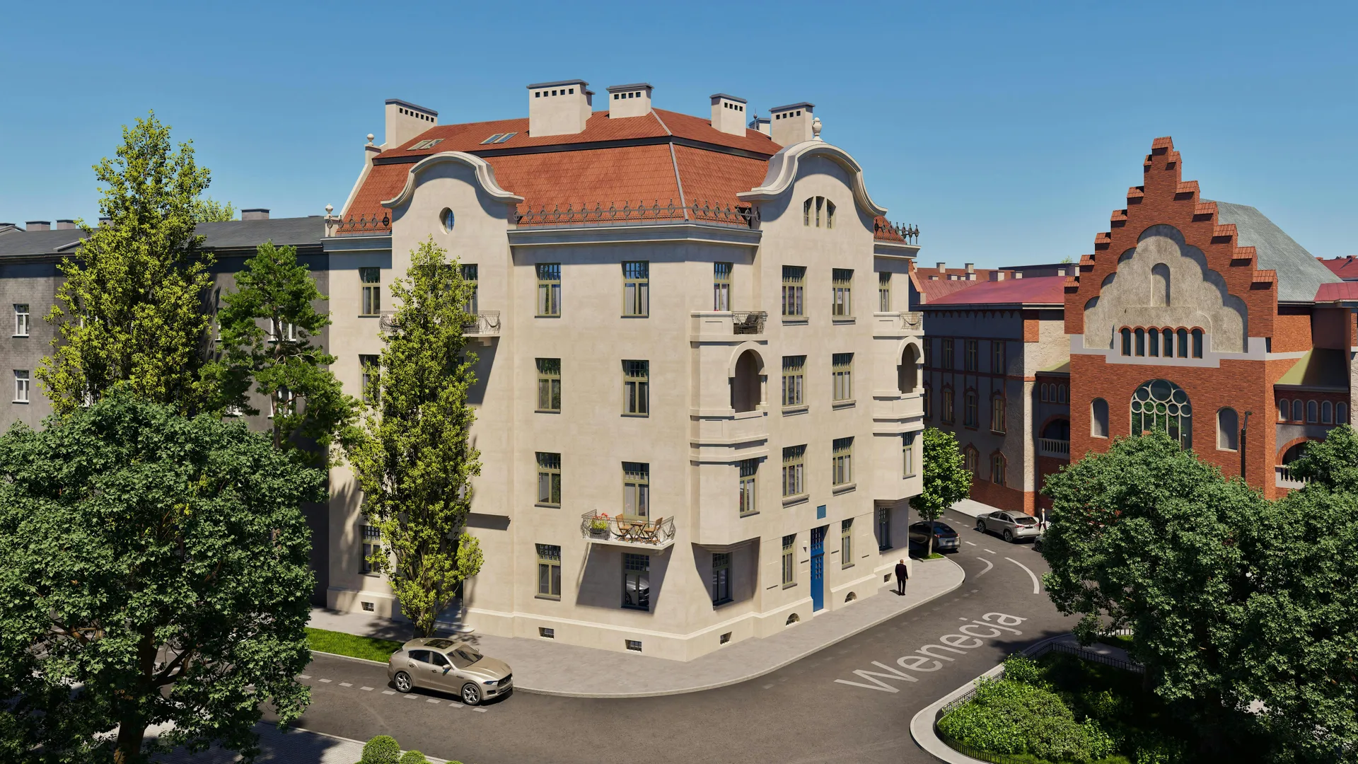 Presentación con gemelo digital de un edificio restaurado de 1911, con vistas al Castillo de Wawel y al casco histórico de Cracovia